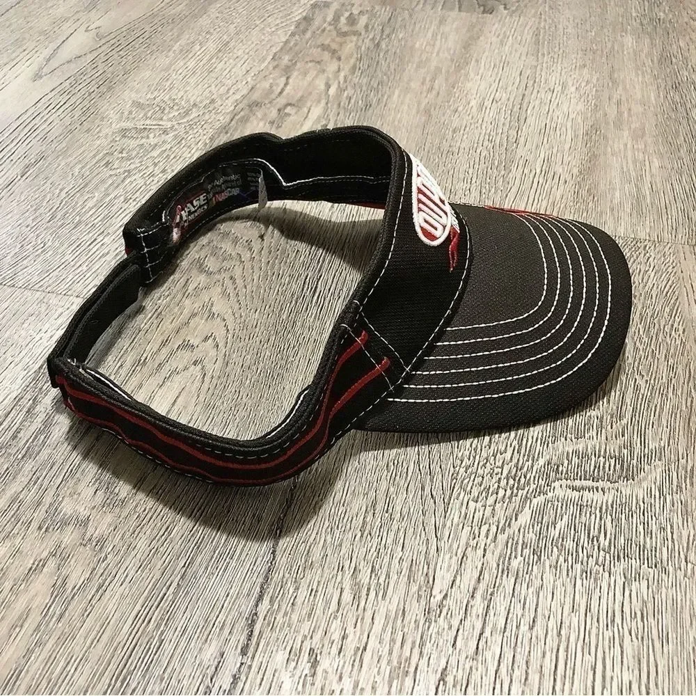 CHASE AUTHENTICS Vtg Dupont Motorsports Jeff Gordon Black Adjustable Visor Hat